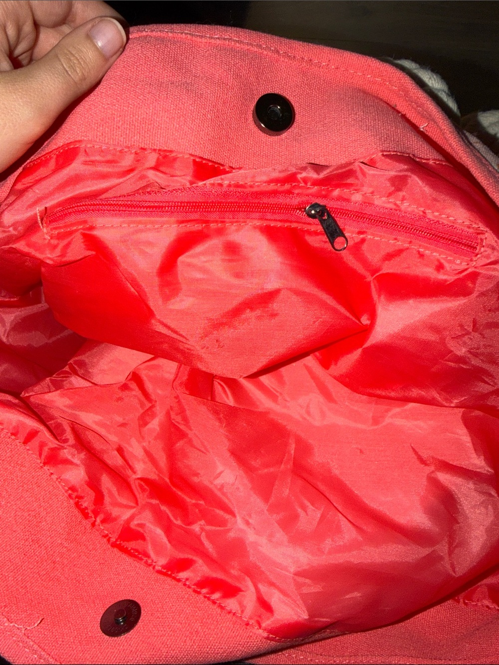 Pink Flamingo Print Rope-Handle Tote Bag - Picture 7 of 7